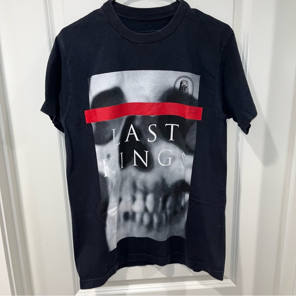 Tyga Last Kings short Sleeve Graphic T-Shirt Black Mens Size M skull graphic